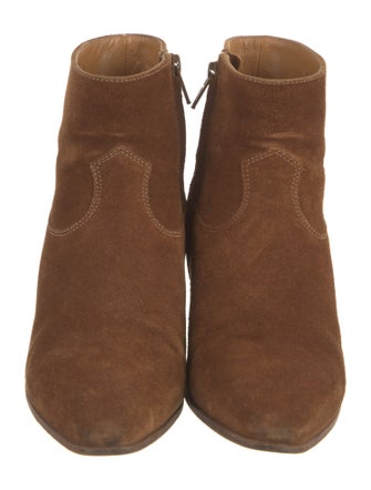 Saint Laurent Suede Western Boots