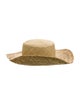 Saint Laurent Straw Woven Wide Brim Sun Hat