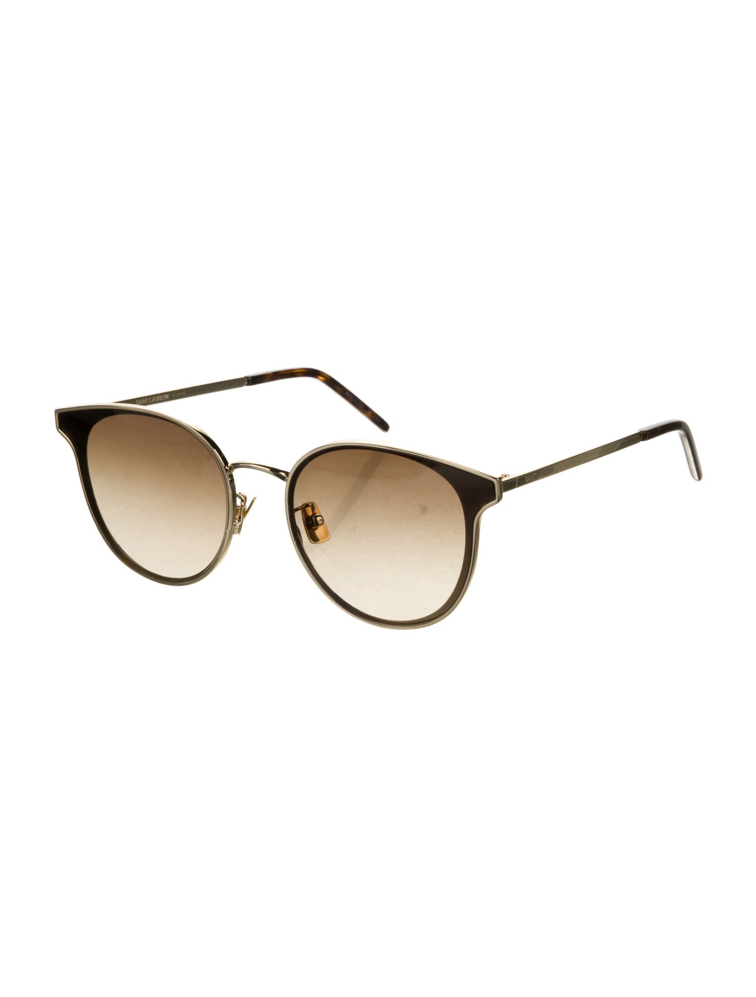 Saint Laurent Round Gradient Sunglasses