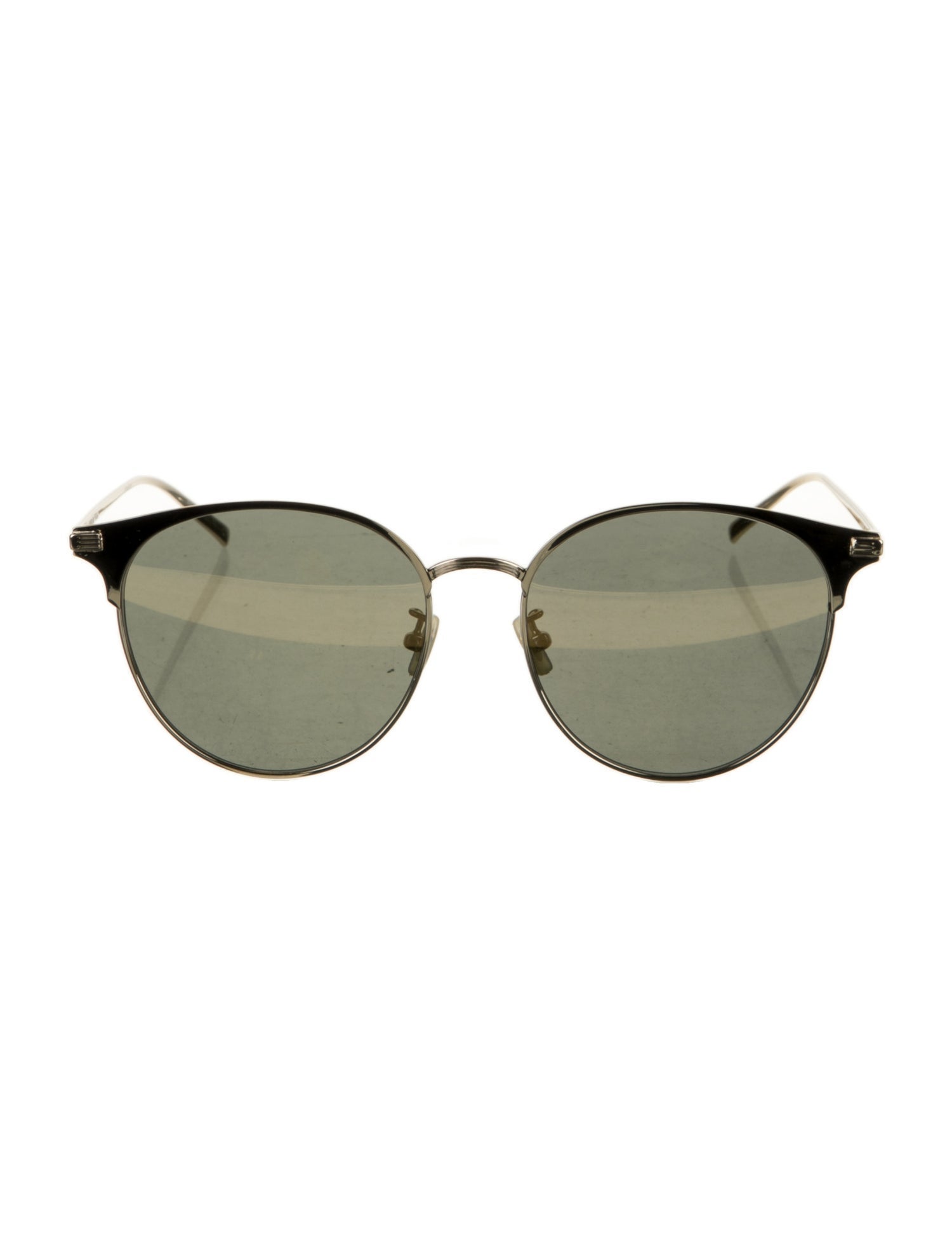 Saint Laurent Round Mirrored Sunglasses