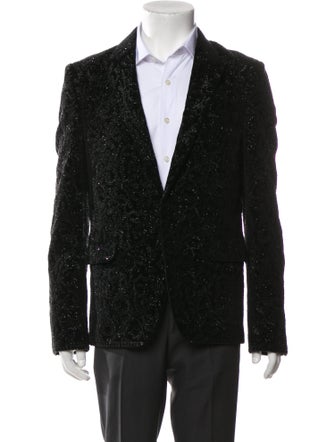 Saint Laurent 2015 Embroidered Accent Blazer