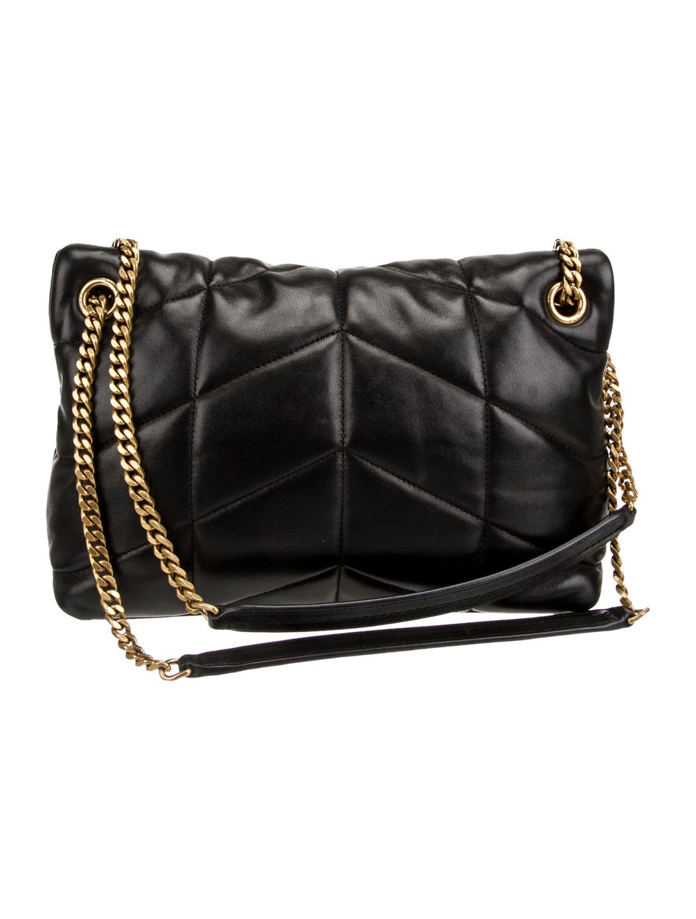 Saint Laurent Leather Shoulder Bag Small Black Shoulder Bags