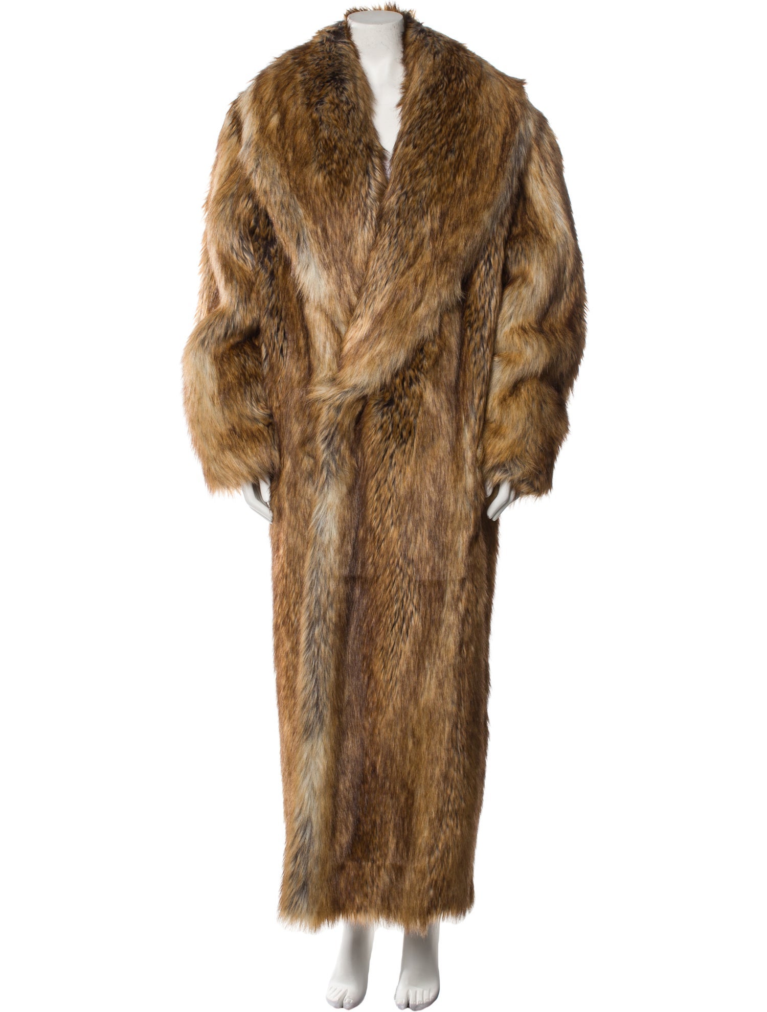 Saint Laurent Faux Fur Coat