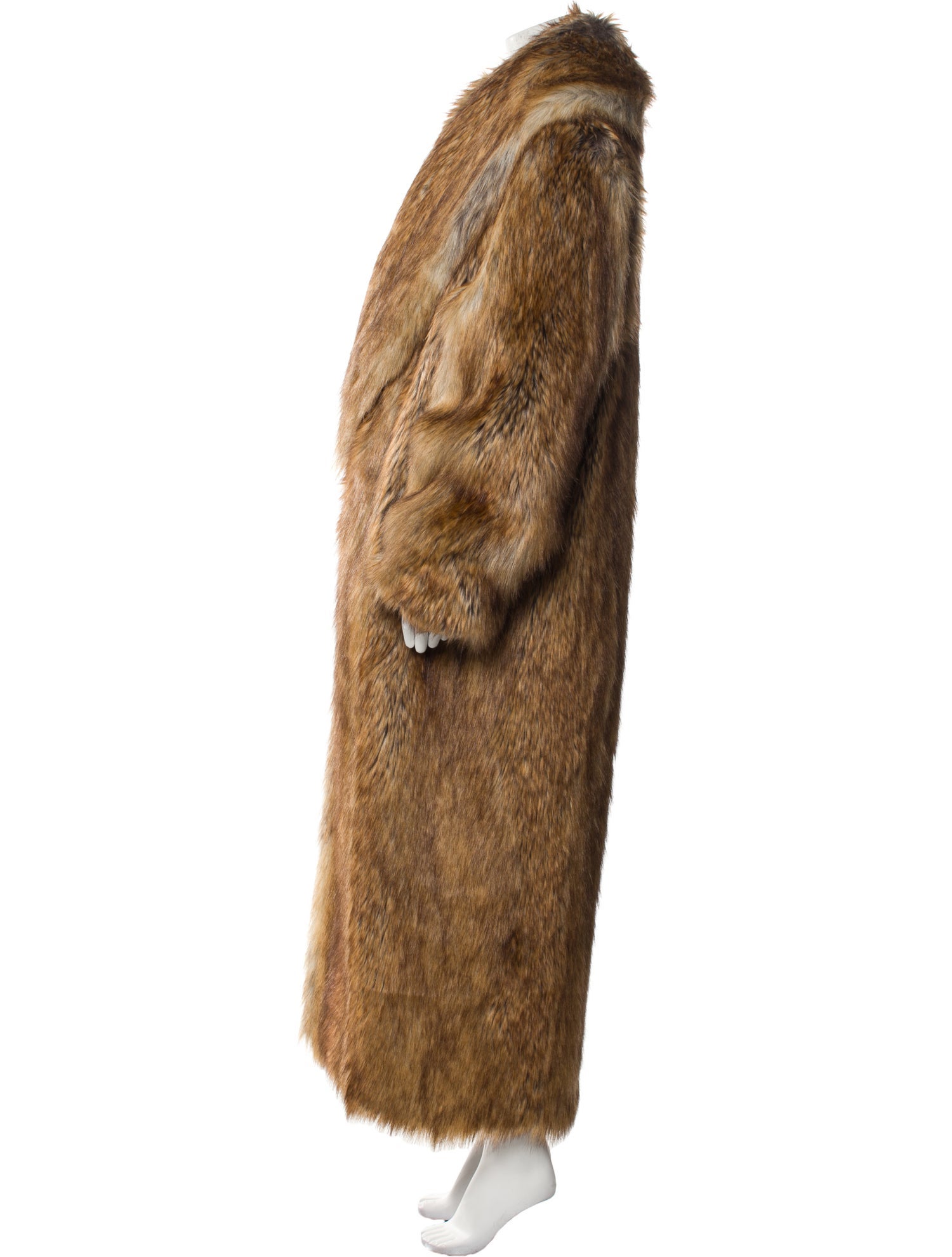 Saint Laurent Faux Fur Coat