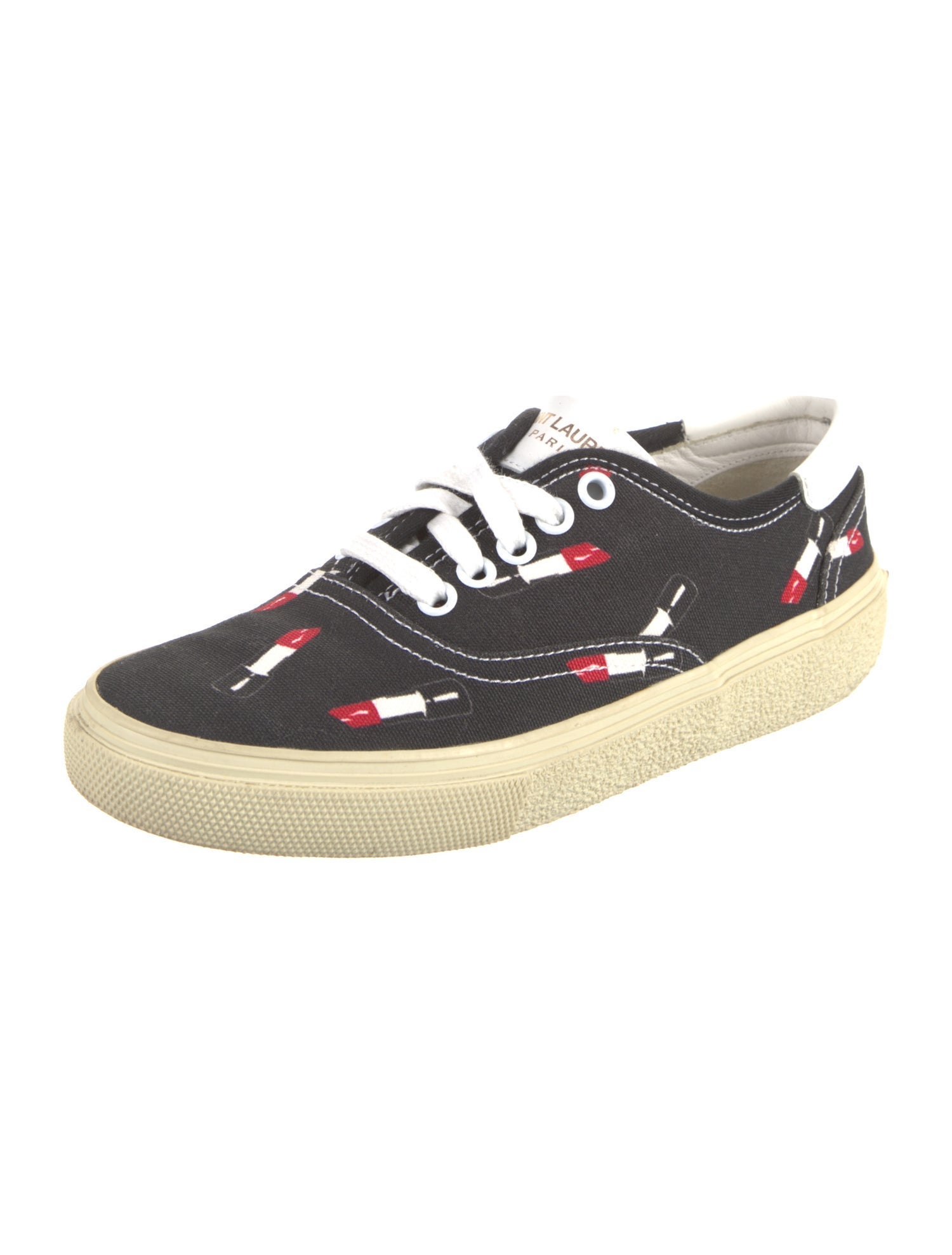 Saint Laurent Canvas Printed Sneakers