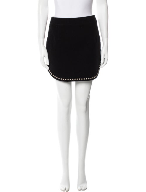 Saint Laurent Studded Accents Mini Skirt