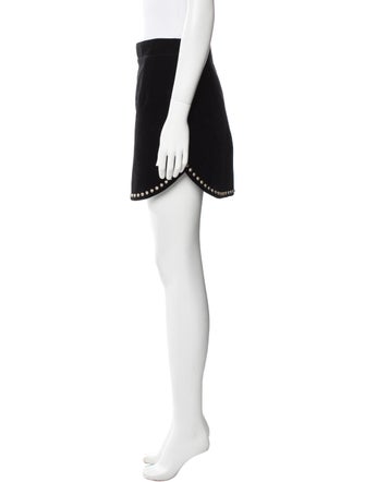 Saint Laurent Studded Accents Mini Skirt