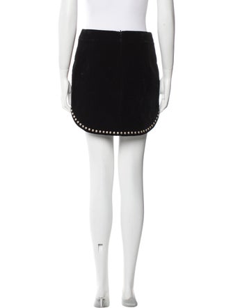 Saint Laurent Studded Accents Mini Skirt