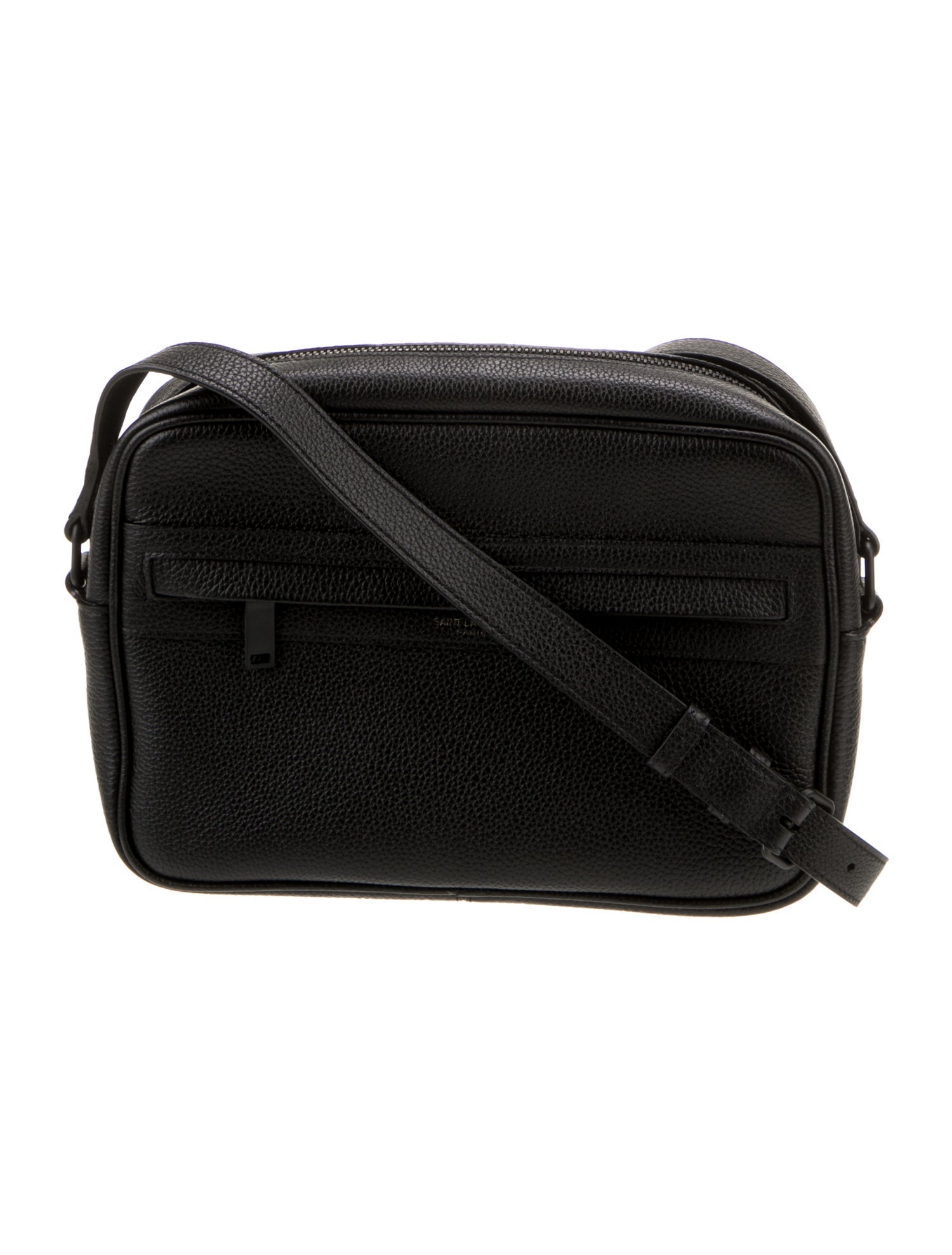 Saint Laurent Leather Camp Camera 2022 Black Crossbody Bags, Handbags