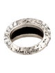 Saint Laurent Crystal Bague Oeuf Arty Band Ring