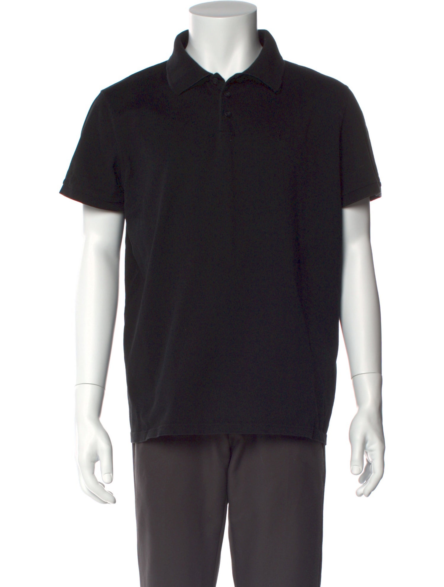 Saint Laurent Collar Short Sleeve Polo Shirt