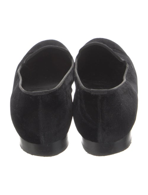 Saint Laurent Velvet Grosgrain Trim Loafers