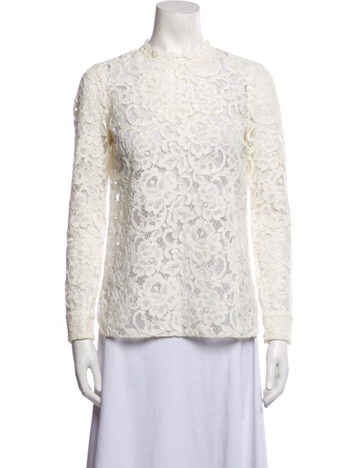 Saint Laurent 2015 Lace Pattern Blouse