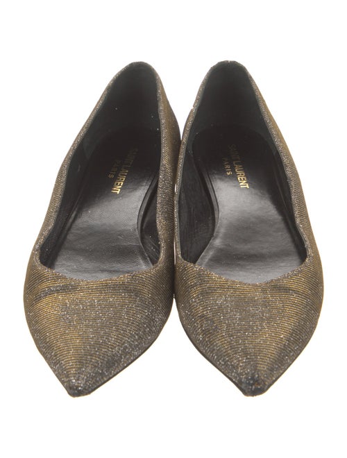 Saint Laurent Glitter Accents Flats