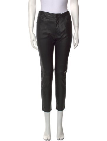 Saint Laurent Pants Lamb Leather Skinny Leg Us8, Fr40 | M