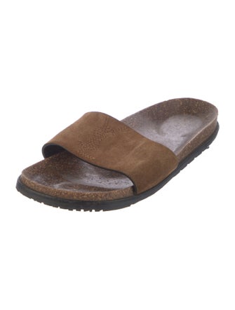Saint Laurent Suede Slides