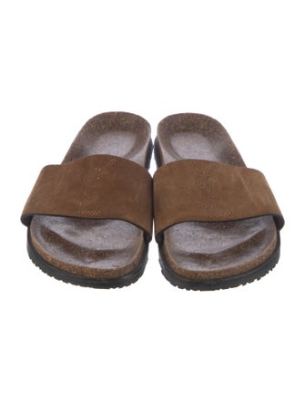 Saint Laurent Suede Slides