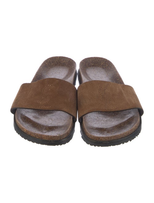 Saint Laurent Suede Slides