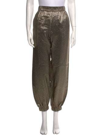 Saint Laurent Silk Skinny Leg Pants