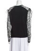 Saint Laurent Cashmere Lace Pattern Top