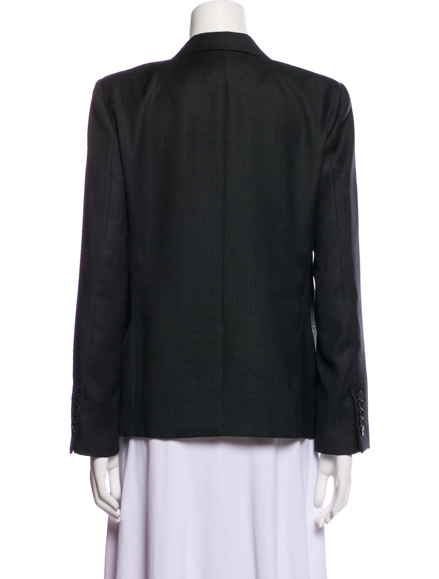 【関税&送料込】Saint Laurent Grey Wool Blazer YVES SAINT LAURENT Grey wool twill blazer | Harvey Nichols