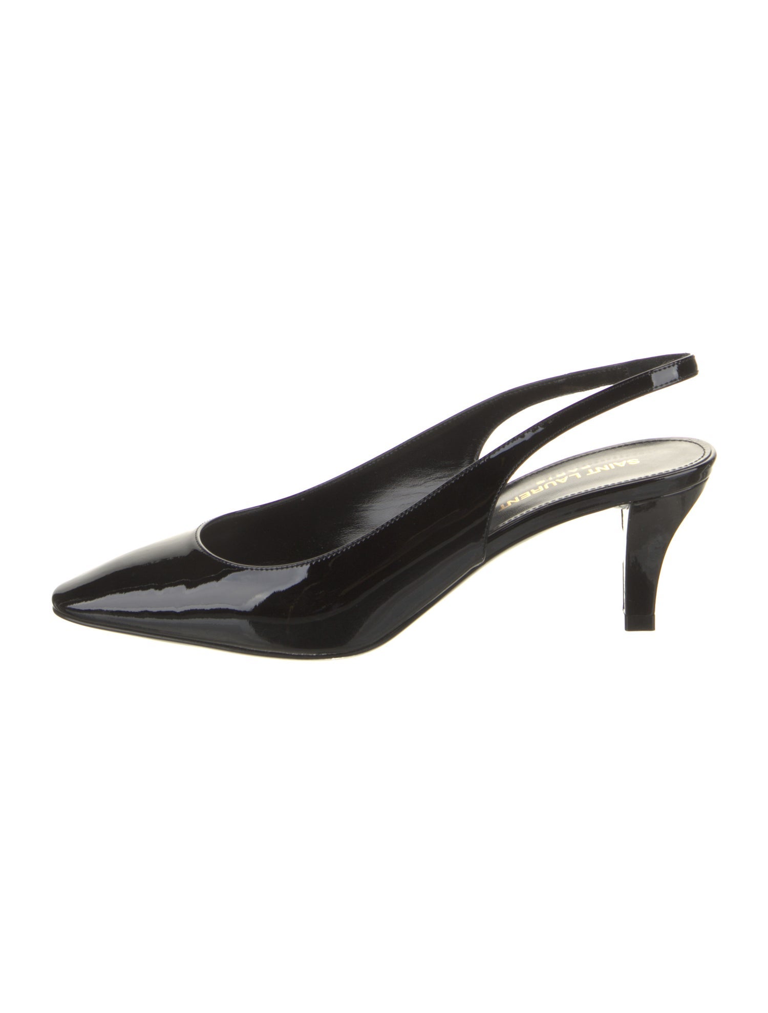 Saint Laurent Patent Leather Slingback Pumps