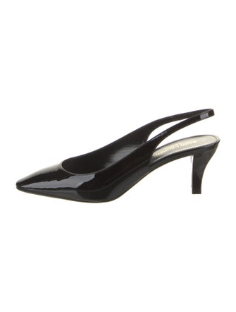 Saint Laurent Patent Leather Slingback Pumps