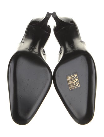 Saint Laurent Patent Leather Slingback Pumps