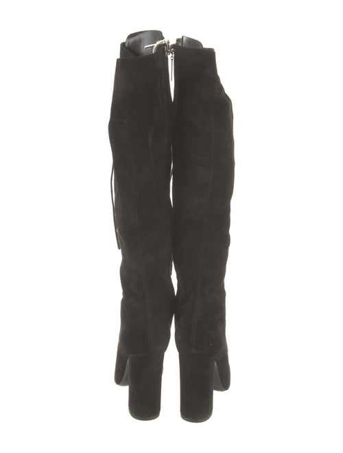 Saint Laurent Suede Lace-Up Boots