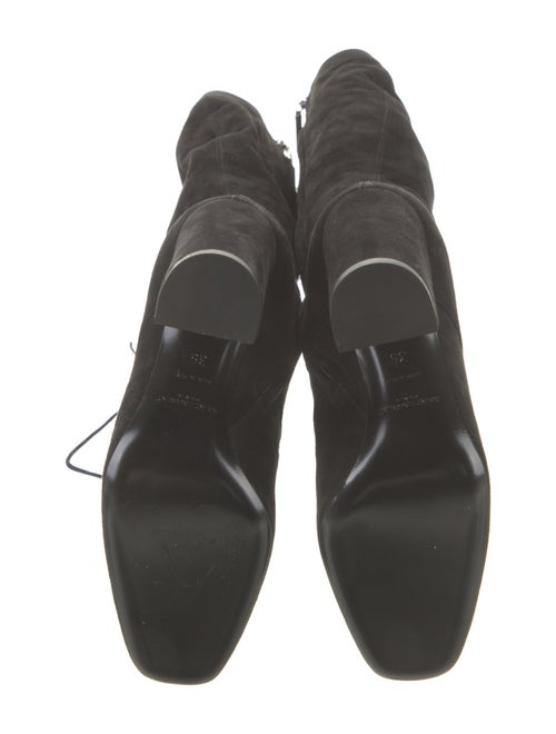 Saint Laurent Suede Lace-Up Boots