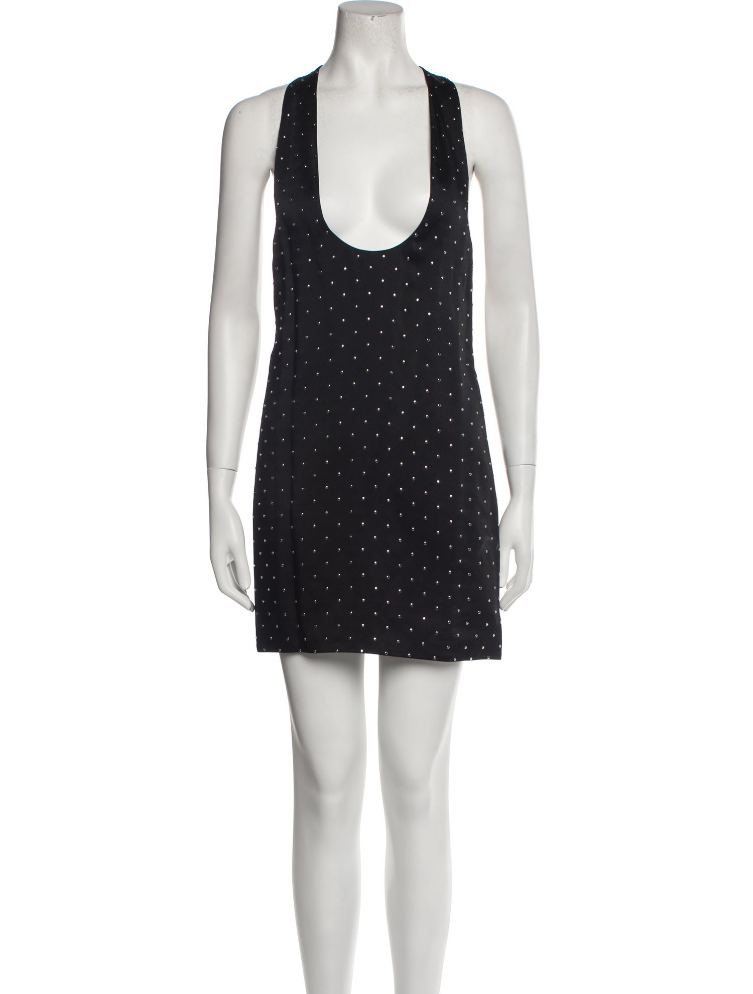 Saint Laurent Scoop Neck Mini Dress w/ Tags