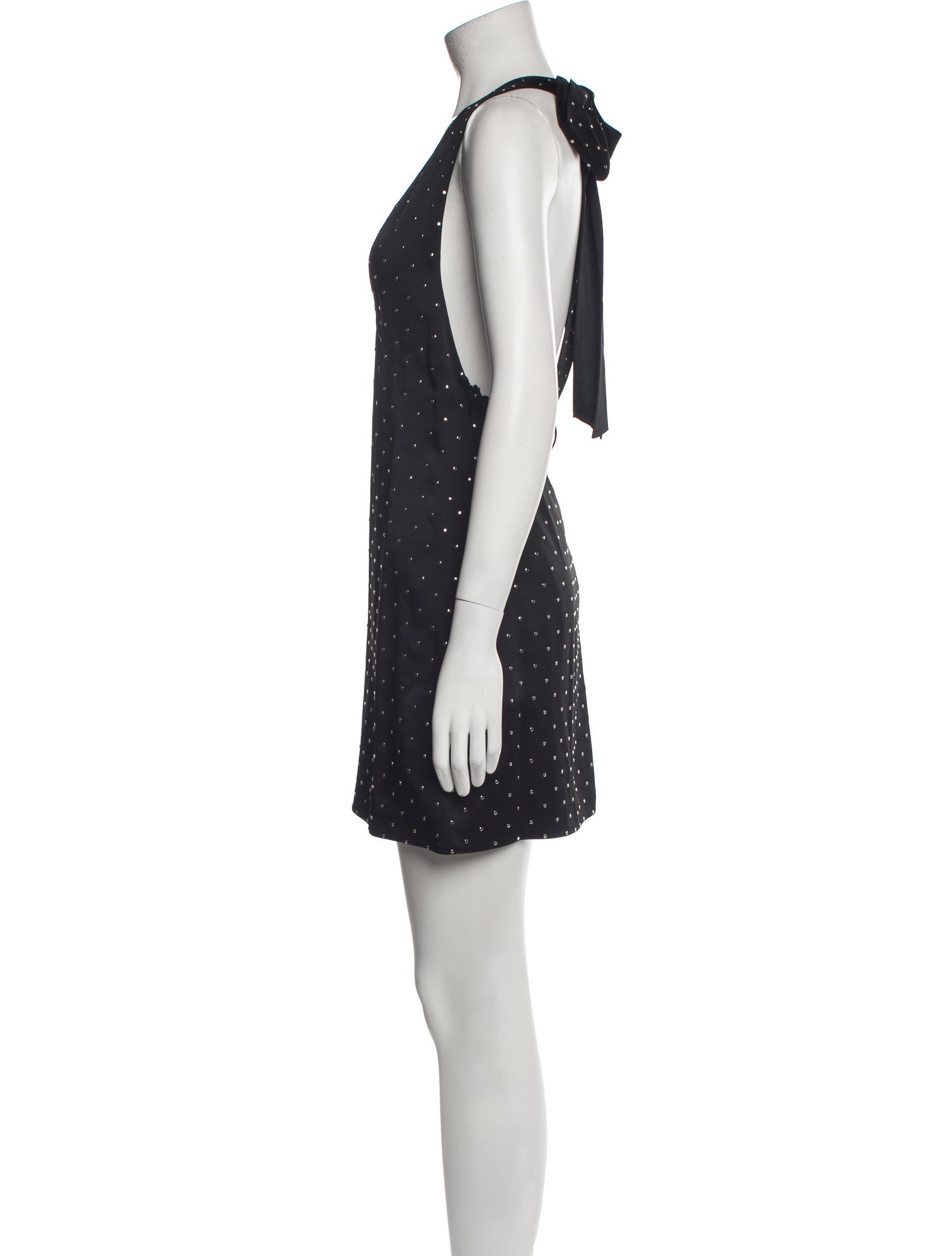 Saint Laurent Scoop Neck Mini Dress w/ Tags