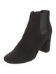 Saint Laurent Suede Grosgrain Trim Chelsea Boots