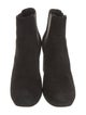 Saint Laurent Suede Grosgrain Trim Chelsea Boots
