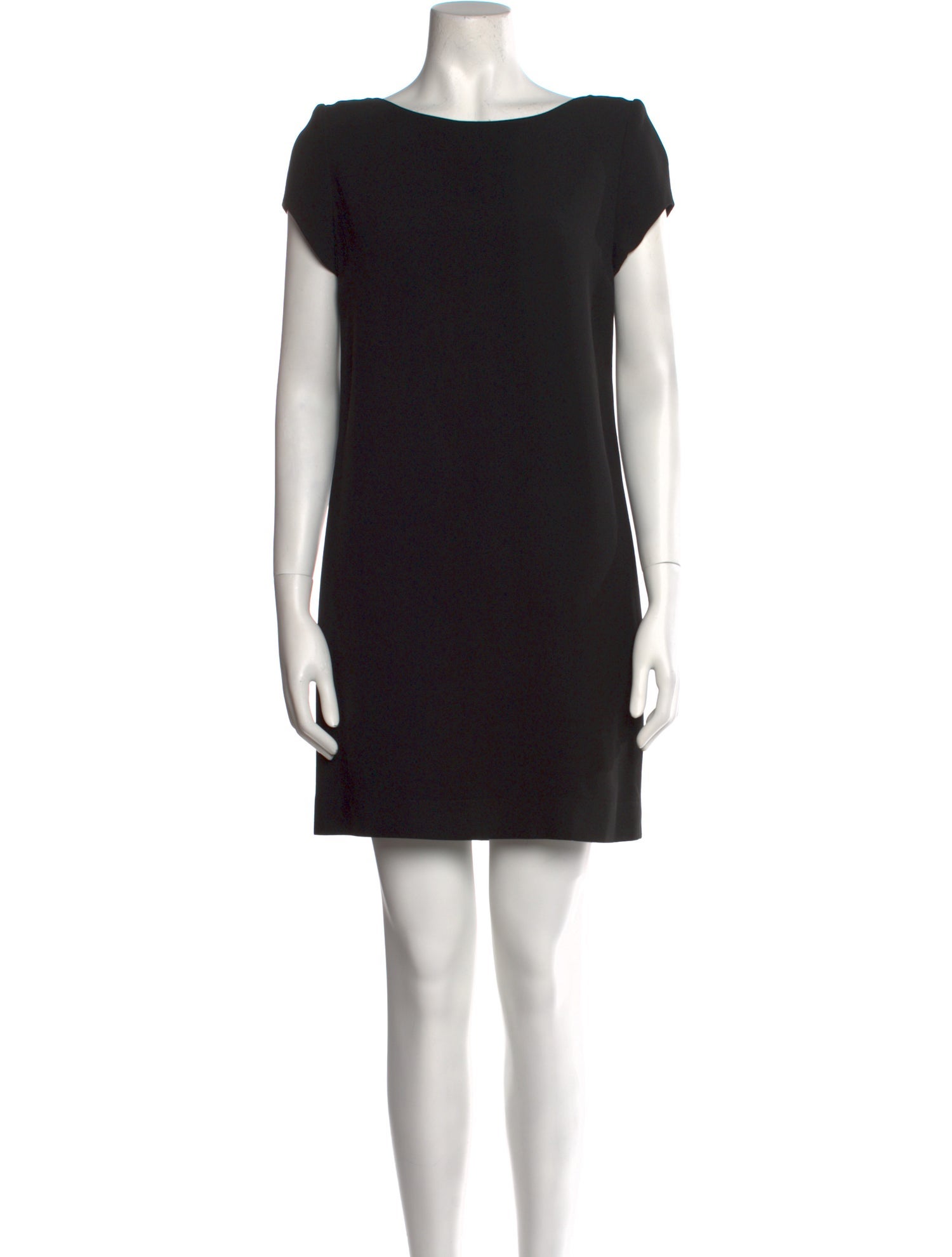 Saint Laurent Bateau Neckline Mini Dress