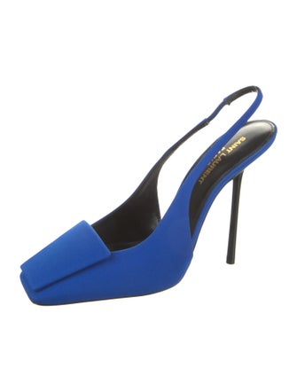 Saint Laurent Satin Slingback Pumps