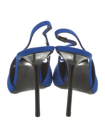 Saint Laurent Satin Slingback Pumps