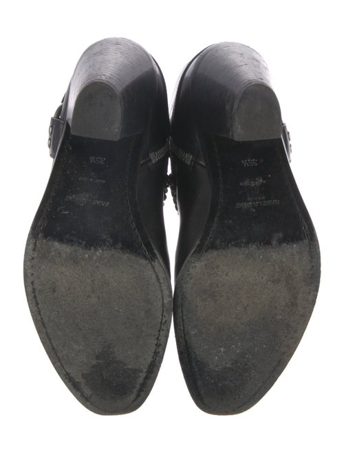 Saint Laurent Leather Chain-Link Accents Western Boots