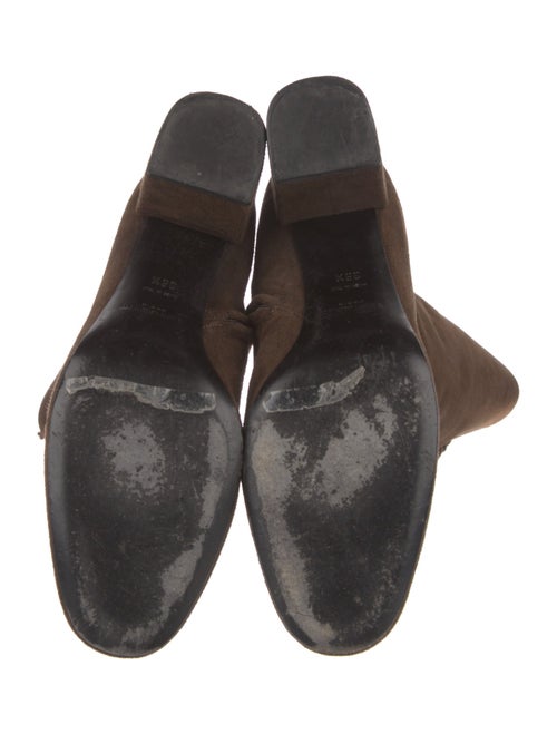 Saint Laurent Suede Lace-Up Boots