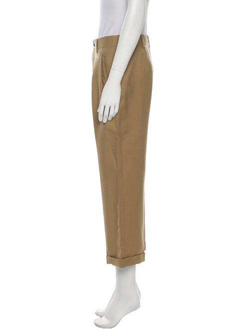 Saint Laurent Virgin Wool Wide Leg Pants