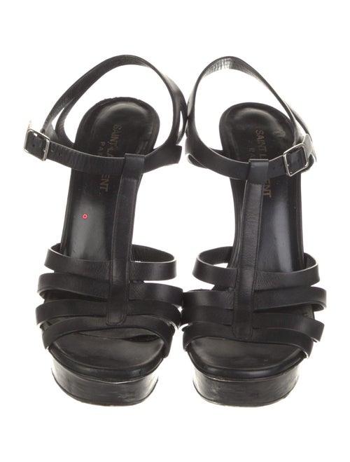 Saint Laurent Leather T-Strap Pumps