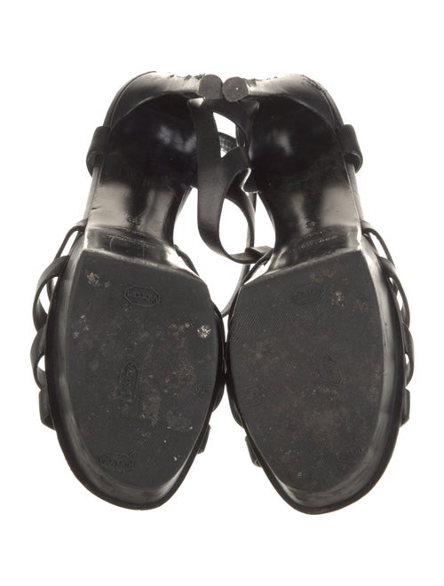 Saint Laurent Leather T-Strap Pumps