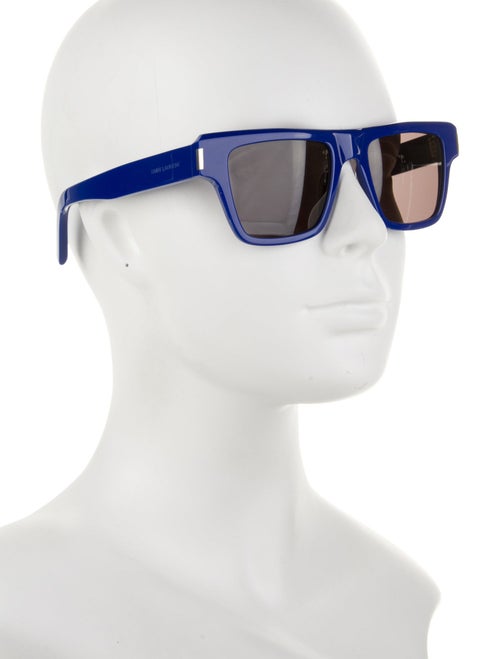 Saint Laurent Square Mirrored Sunglasses