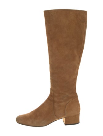 Saint Laurent Suede Riding Boots
