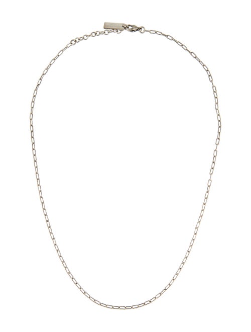 Saint Laurent Rectangular Thin Chain Necklace