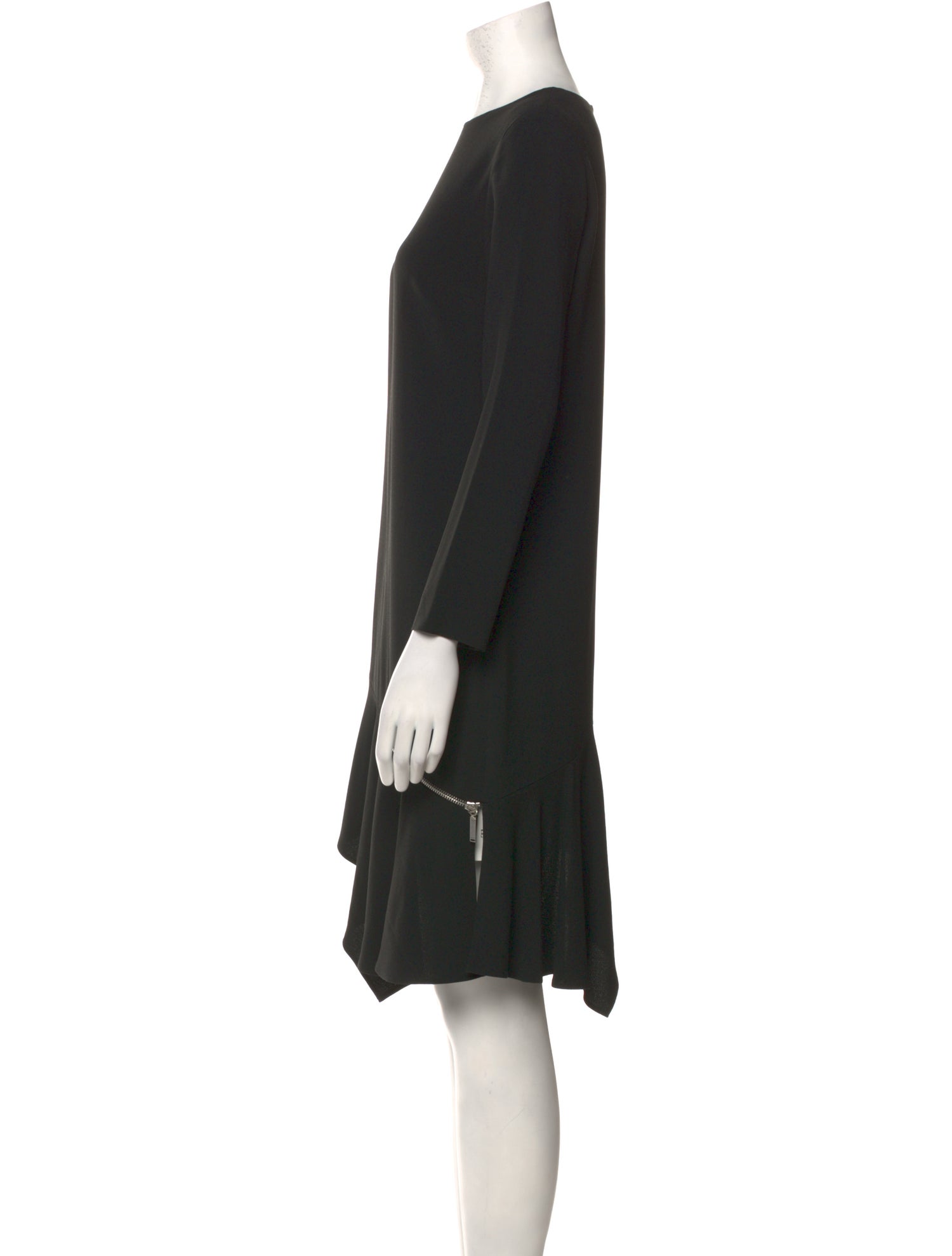 Saint Laurent Crew Neck Knee-Length Dress