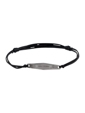 Saint Laurent Adjustable Leather Bracelet