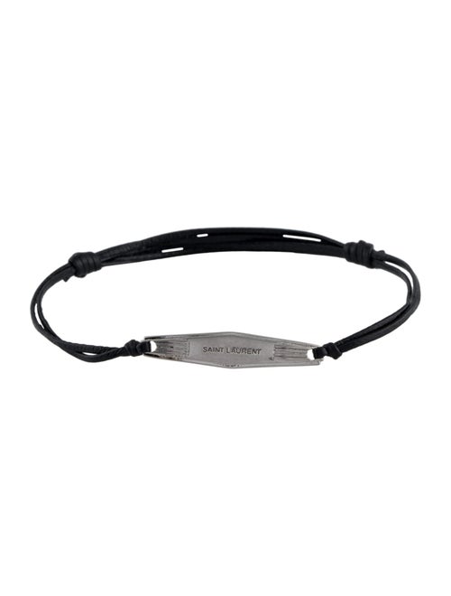 Saint Laurent Adjustable Leather Bracelet