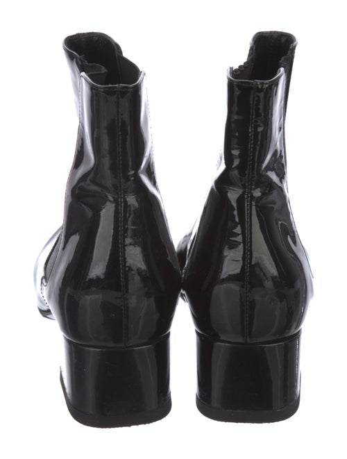 Saint Laurent Patent Leather Chelsea Boots