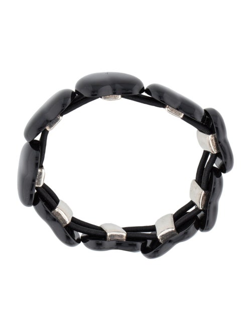 Saint Laurent Enamel Heart Stretch Bracelet